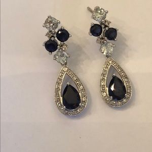 Blue Sapphire Earrings